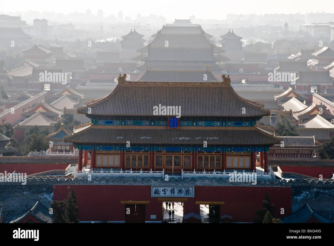 The historical Forbidden City Museum in Beijing Stock Photo