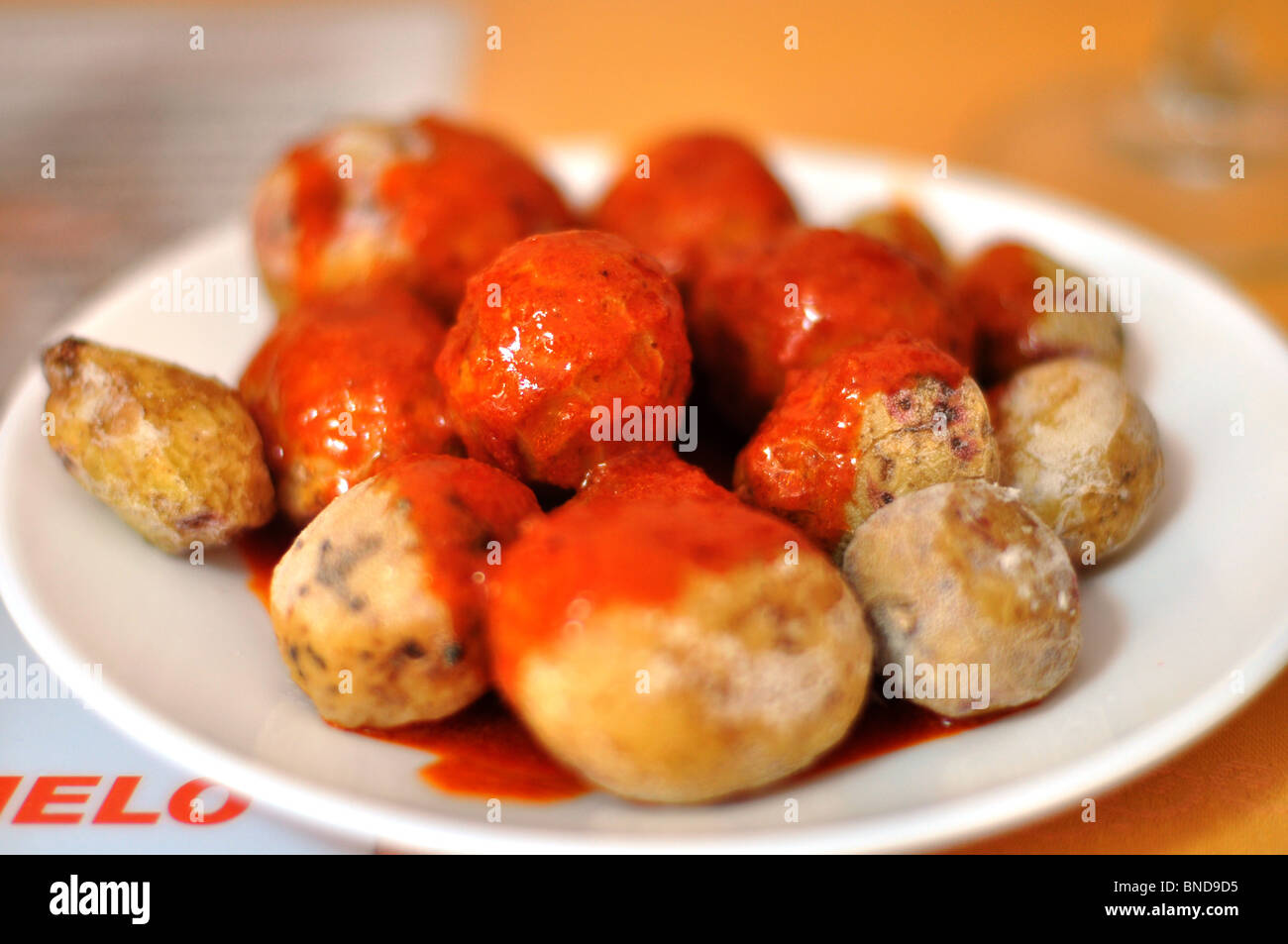 Papas arrugadas Stock Photo