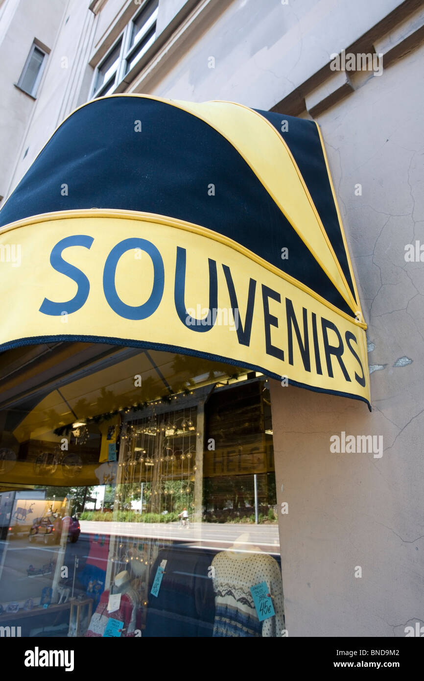 Souvenirs shop in Helsinki Finland Europe Stock Photo Alamy