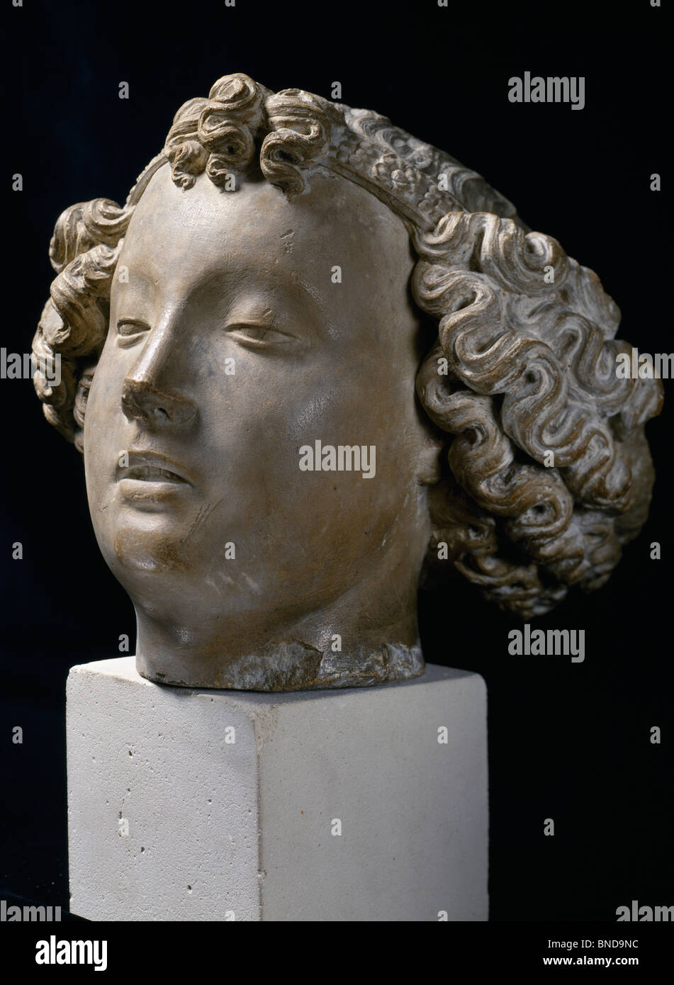 Head of an Angel, sculpture, France, Paris, Musee de la Ville de Paris Stock Photo