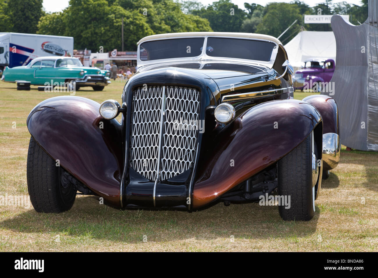 1936 Auburn Boat Tail Speedster of James Hetfield at Goodwood Festival of Speed, Sussex, England, UK. Stock Photo