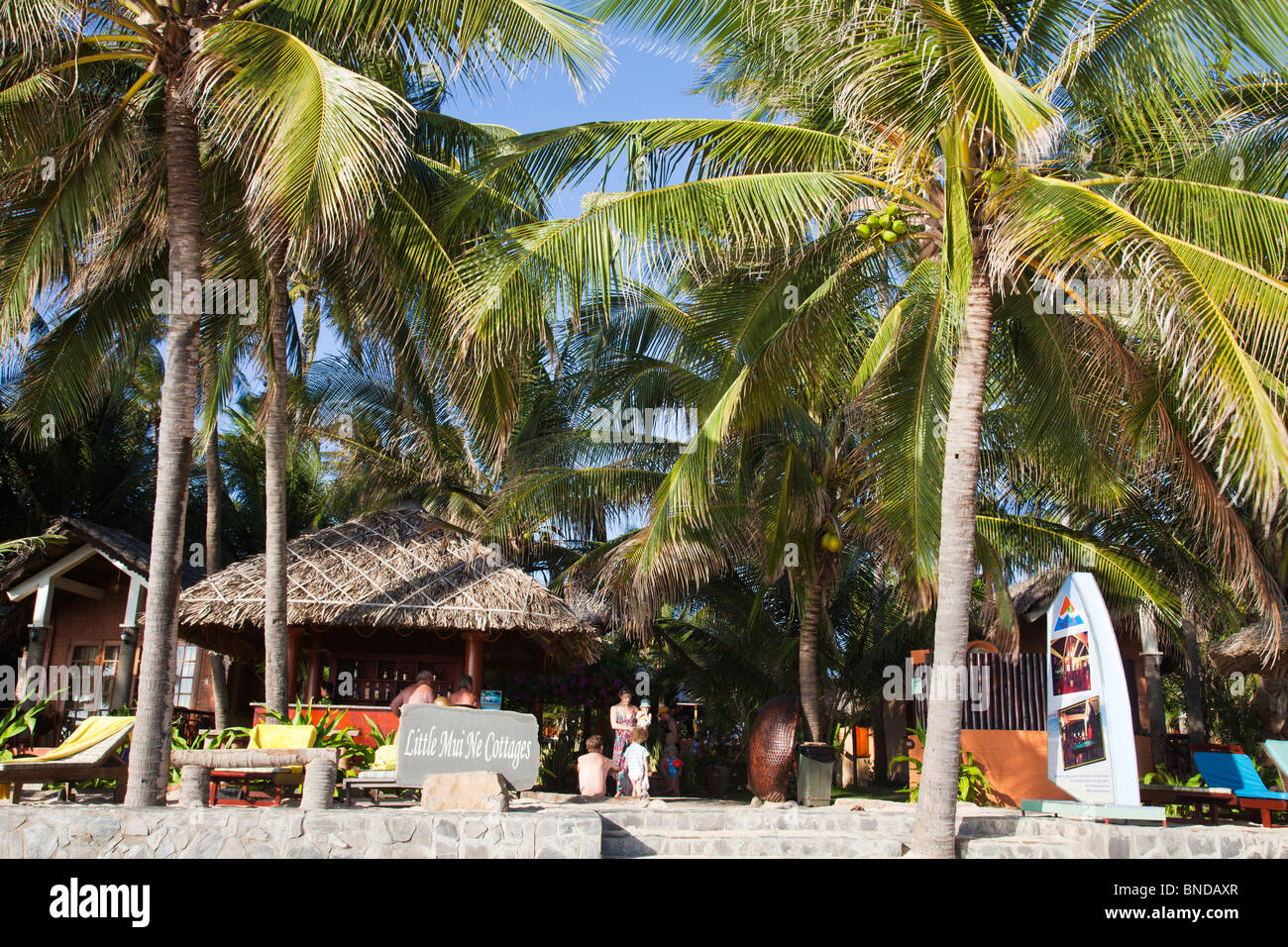 Beach Bungalows Little Mui Ne Cottages Stock Photo 30412111 Alamy