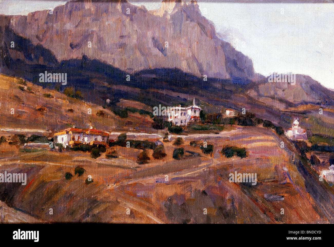 Ai-petri Mountain, Crimea by Vasilij Ivanovic Surikov, oil on canvas, 1848-1916, Russia, Tomsk, Tomsk Oblast Art Museum Stock Photo
