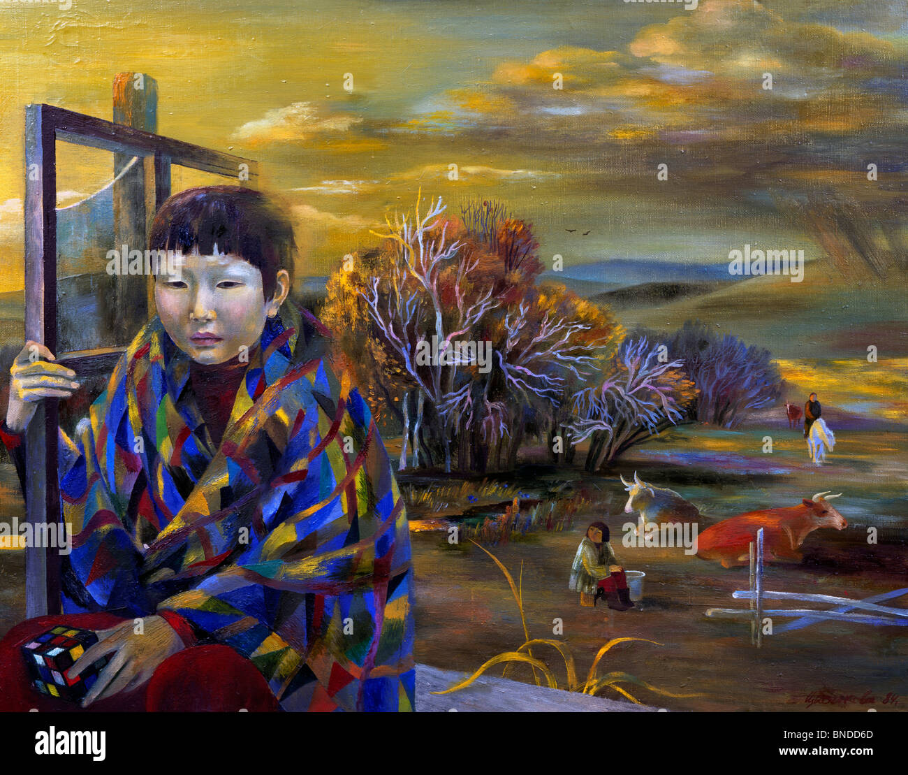 Boy rubics cube hi-res stock photography and images - Alamy