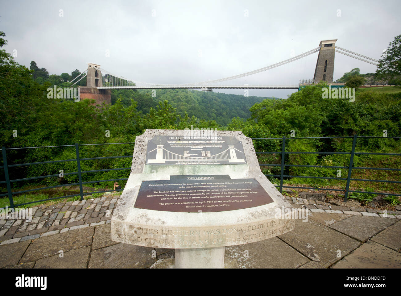 Clifton Suspension Bridge Bristol UK Viewing Point Stock Photo - Alamy