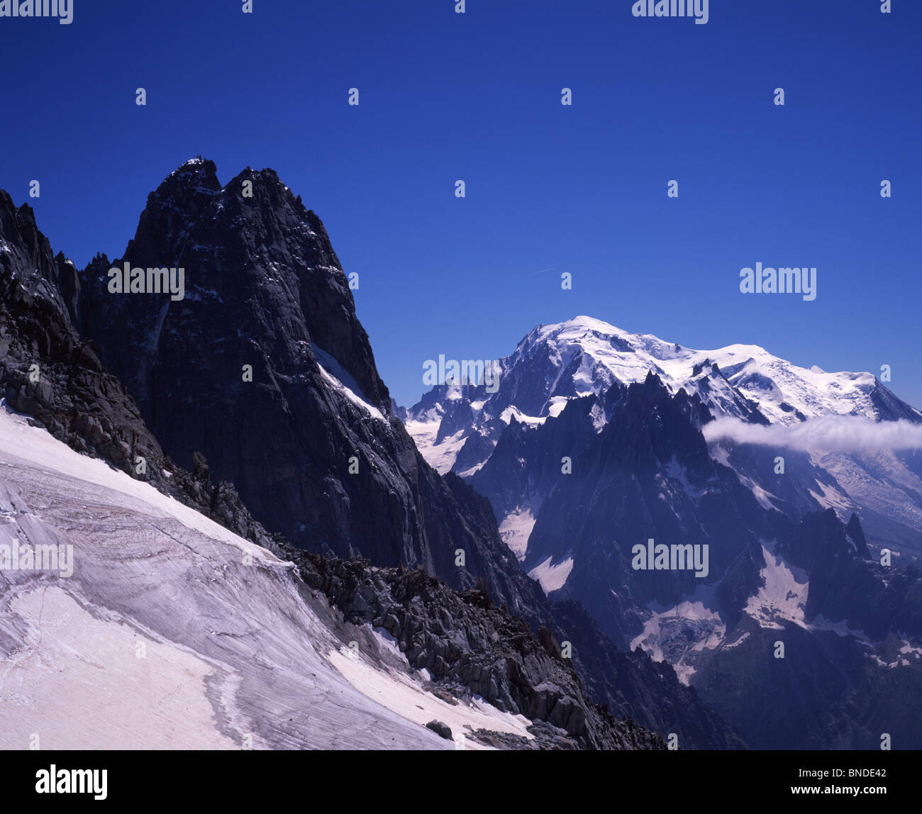 French Alps, the Mont Blanc Massif Stock Photo - Alamy