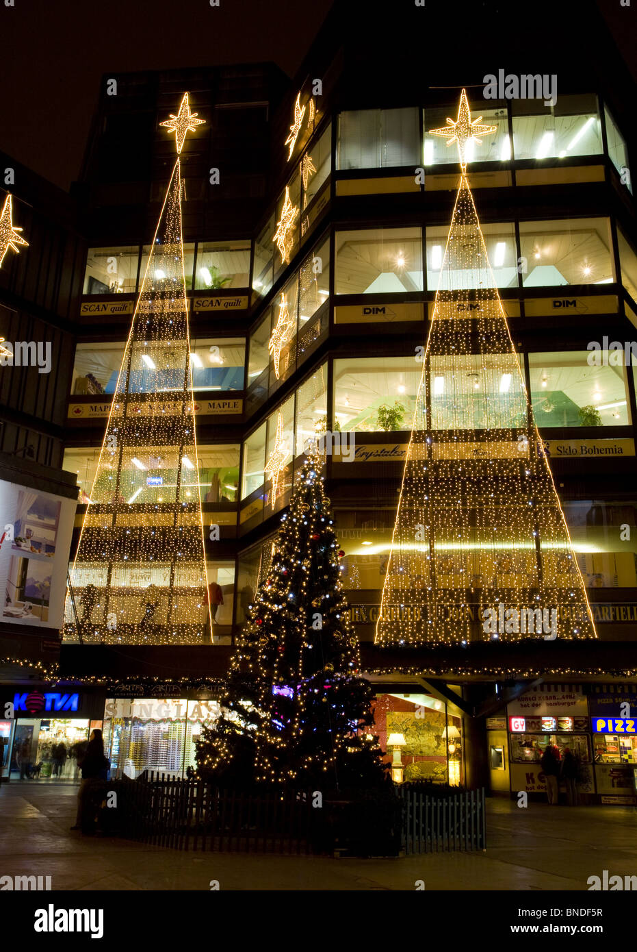 Kotva Department Store, Republic Square, Prague, Czech Republic Stock