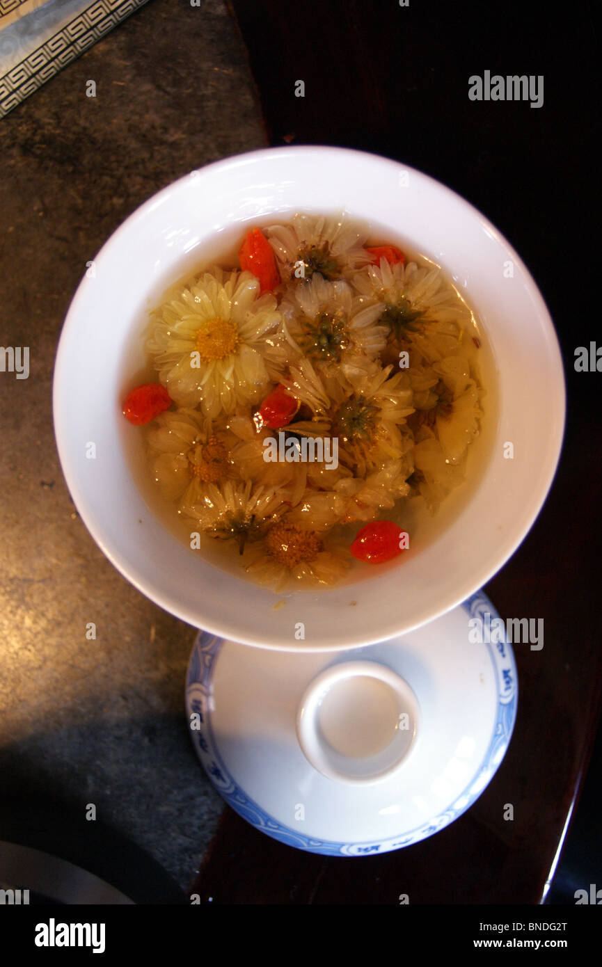 Chinese Chrysanthemum tea, Shanghai, China Stock Photo Alamy