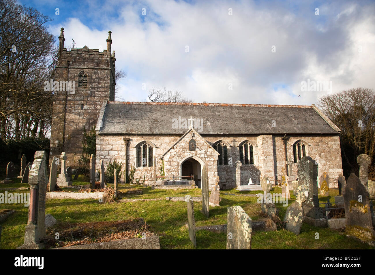 Sancreed church; Cornwall Stock Photo