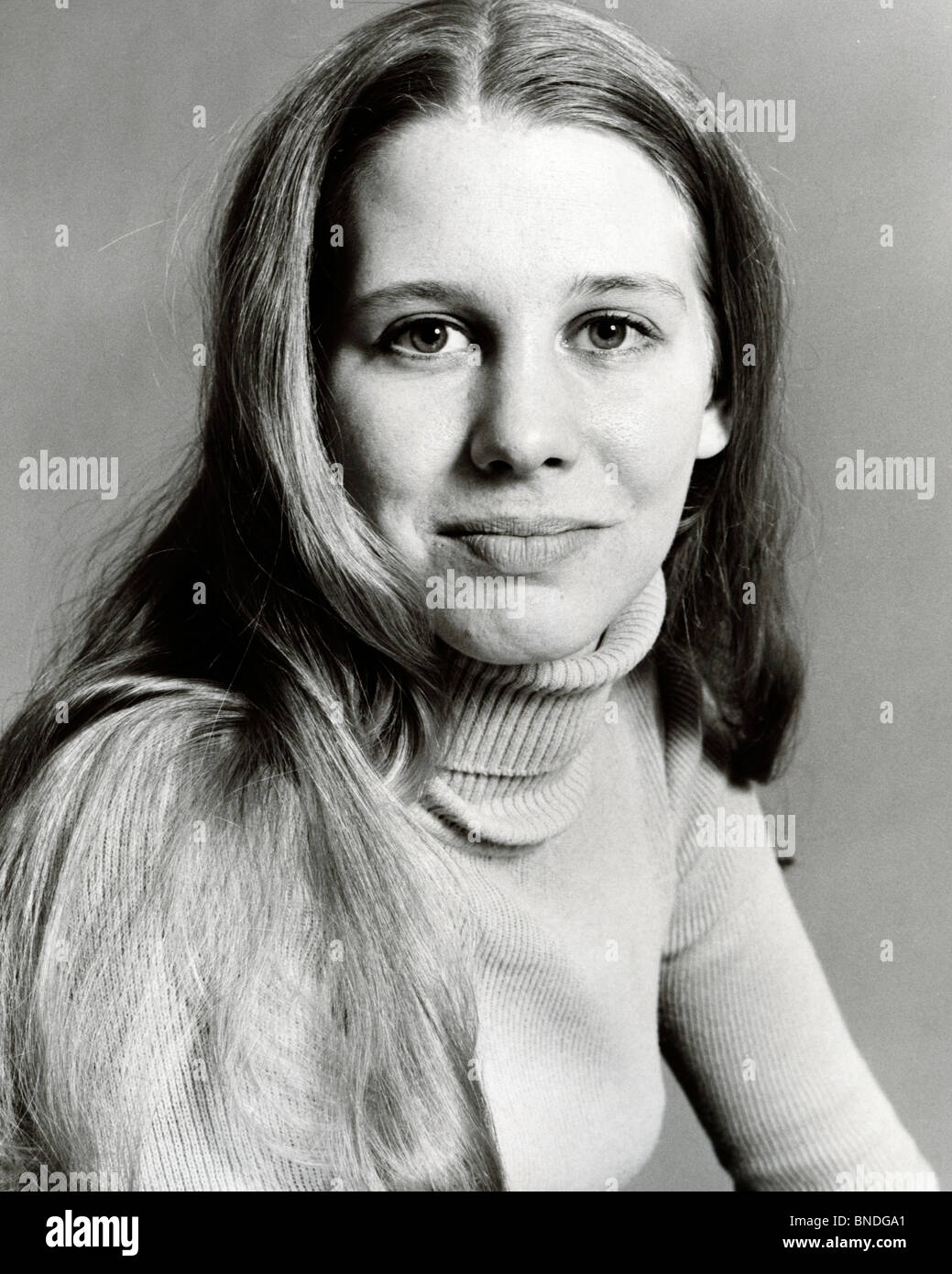 Studio portrait of young woman Stock Photo