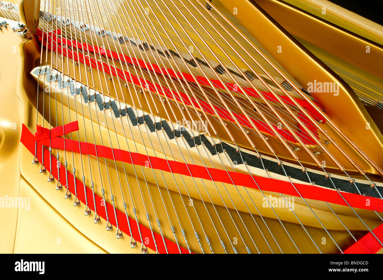 Interior image of a Steinway B Grand Piano Stock Photo