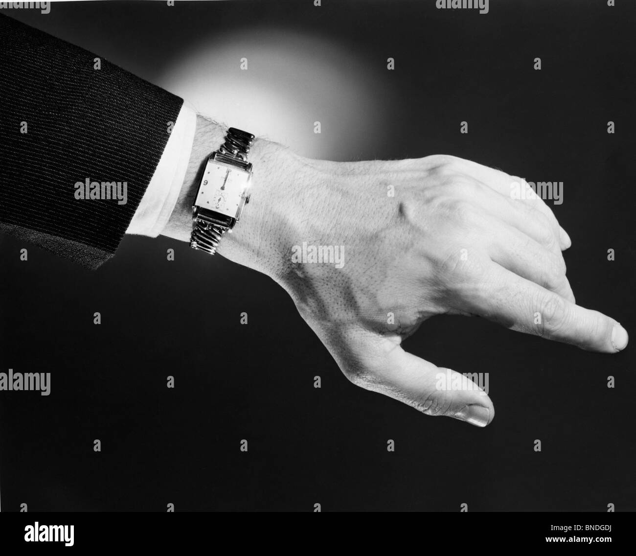 Wristwatch time Black and White Stock Photos & Images - Alamy