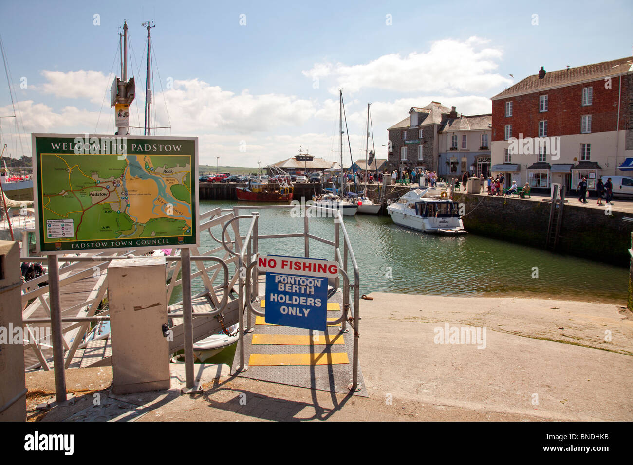 The small, town, village of Padstow in Cornwall, England made famous by