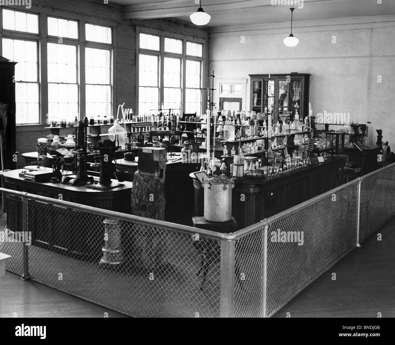 USA, Alabama, Tuskegee Institute, George Washington Carver Museum, interiors of laboratory in museum Stock Photo