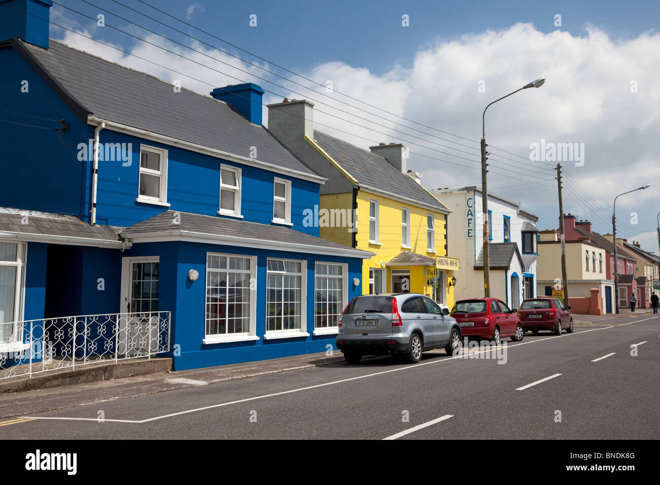 Colourful houses in town waterville hires stock photography and images