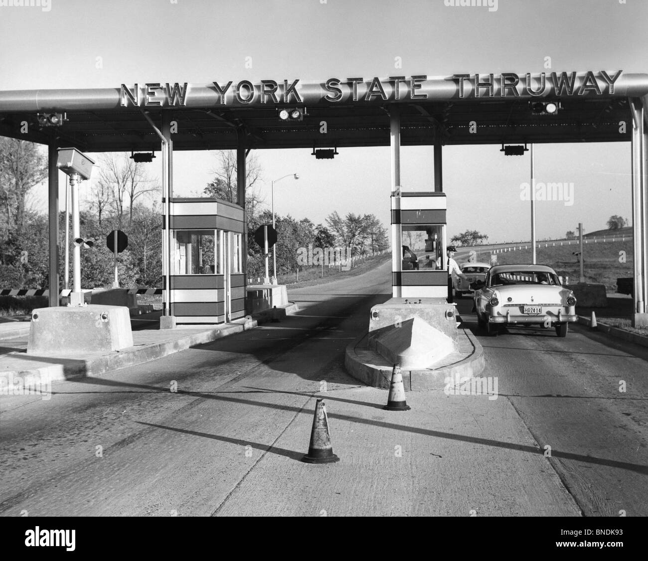 USA, New York State, Amsterdam, New York State Thruway Stock Photo