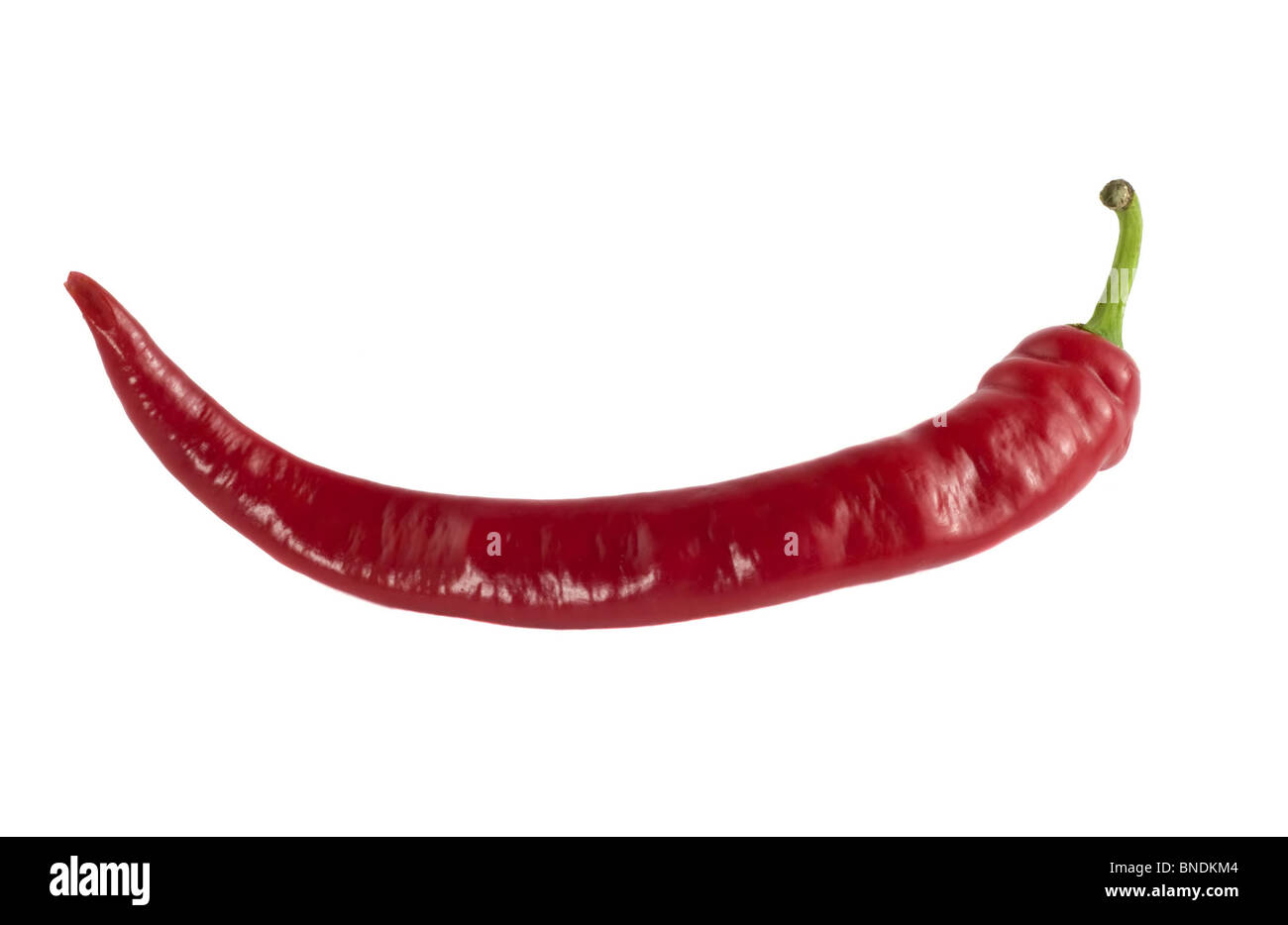 Red chili pepper isolated on a white background Stock Photo