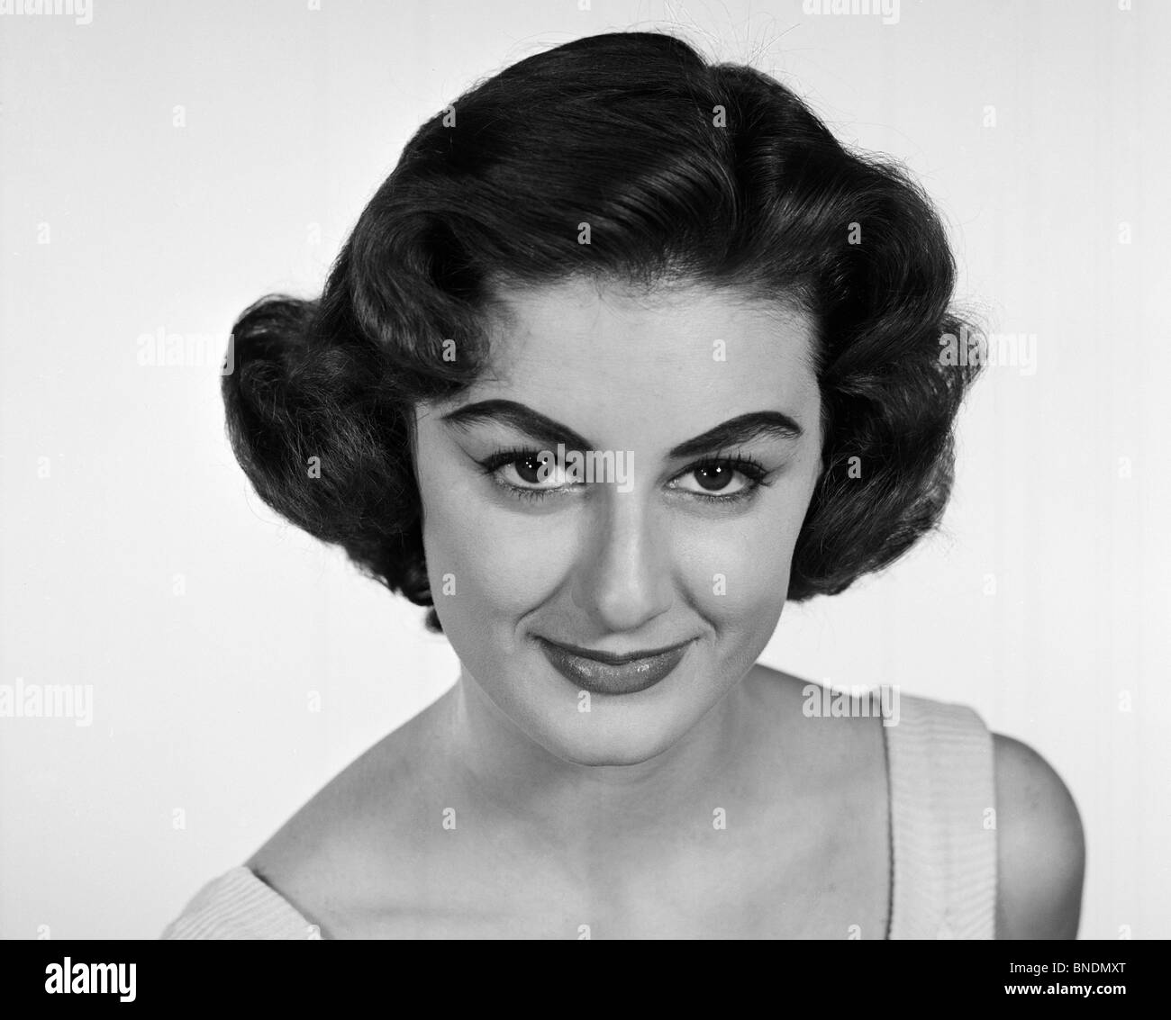 Vintage portrait young woman Black and White Stock Photos & Images - Alamy