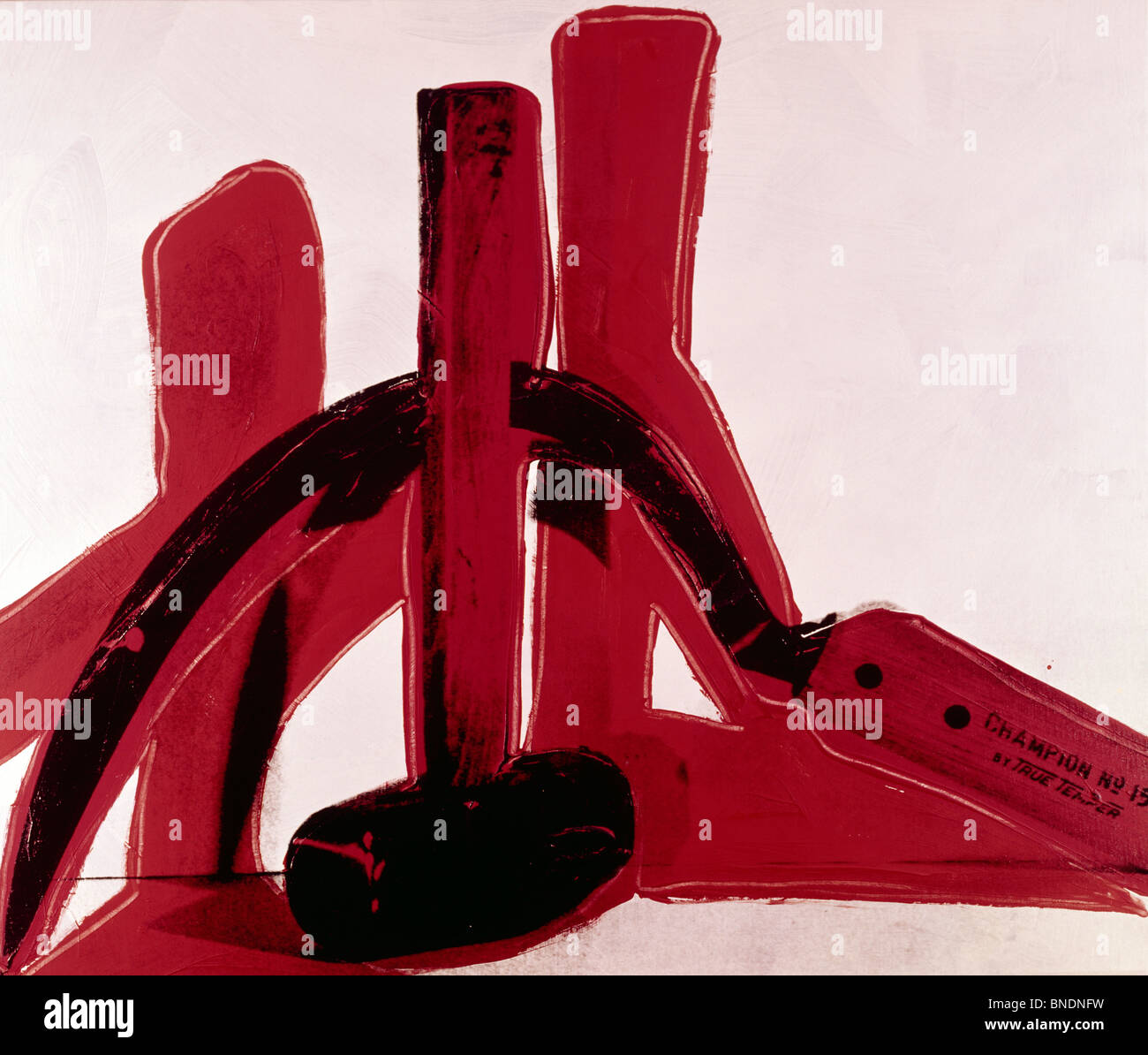 Hammer and Sickle by Andy Warhol, (1928-1987) Stock Photo