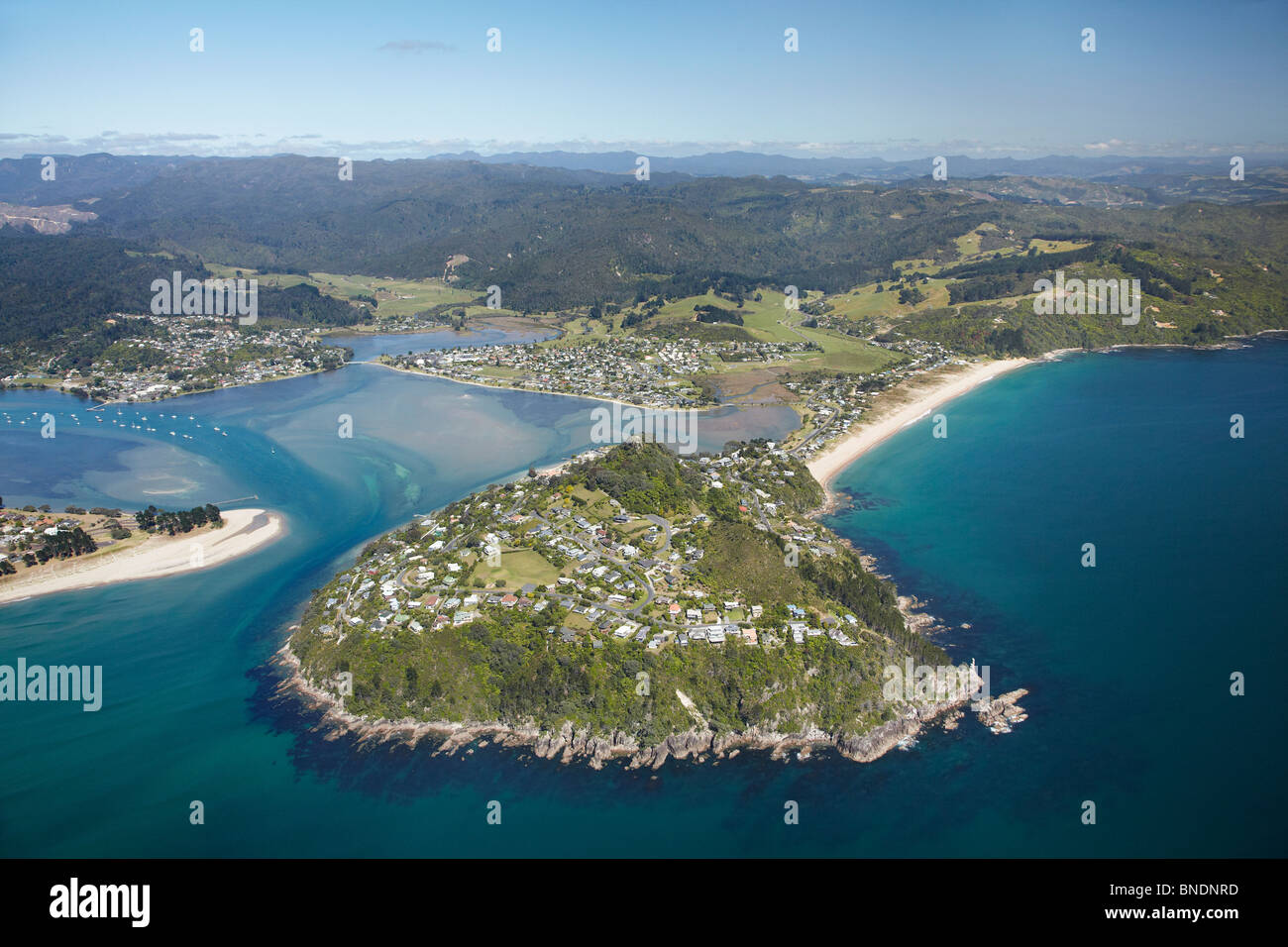Paku Hill and Entrance to Tairua Harbour, Coromandel Peninsula, North