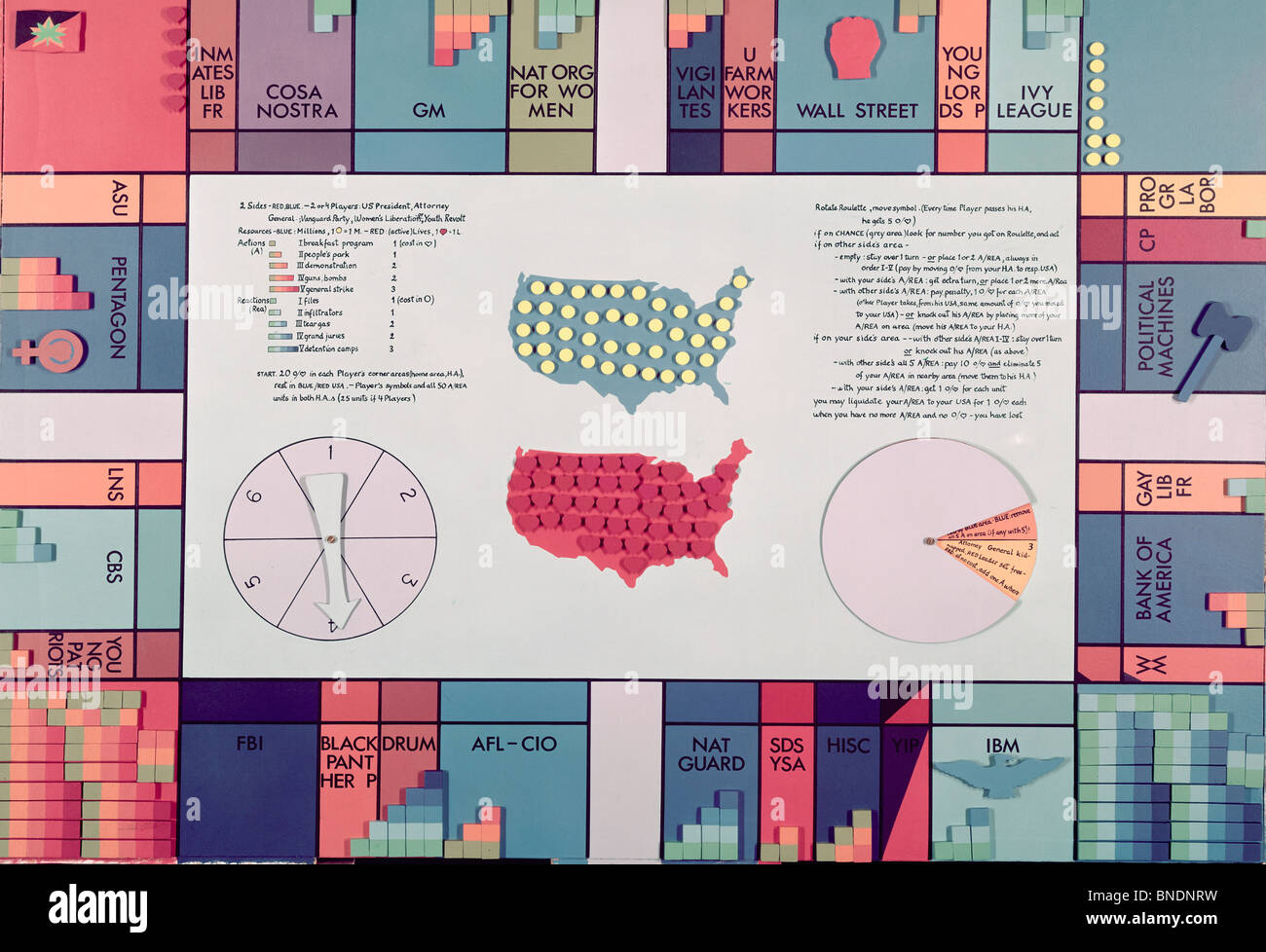 Us monopoly by Oyvind Fahlstrom, 1928-1976 Stock Photo