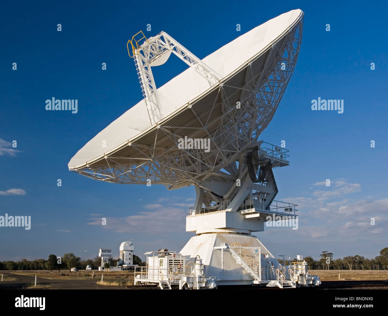 Compact Array Telescope used for scientific research, Narrabri, NSW, Australia Stock Photo