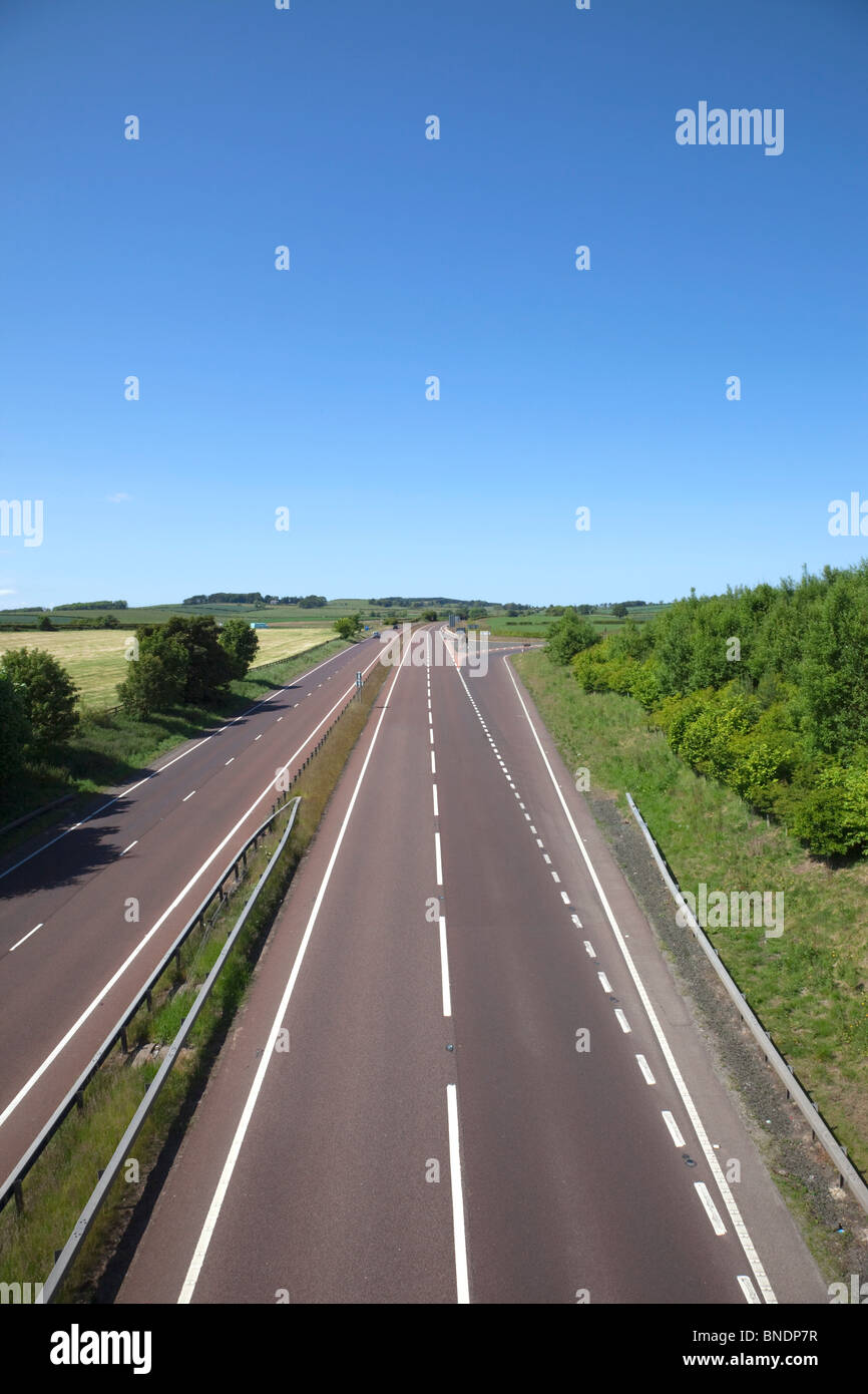 High angle view of a motorway, England Stock Photo