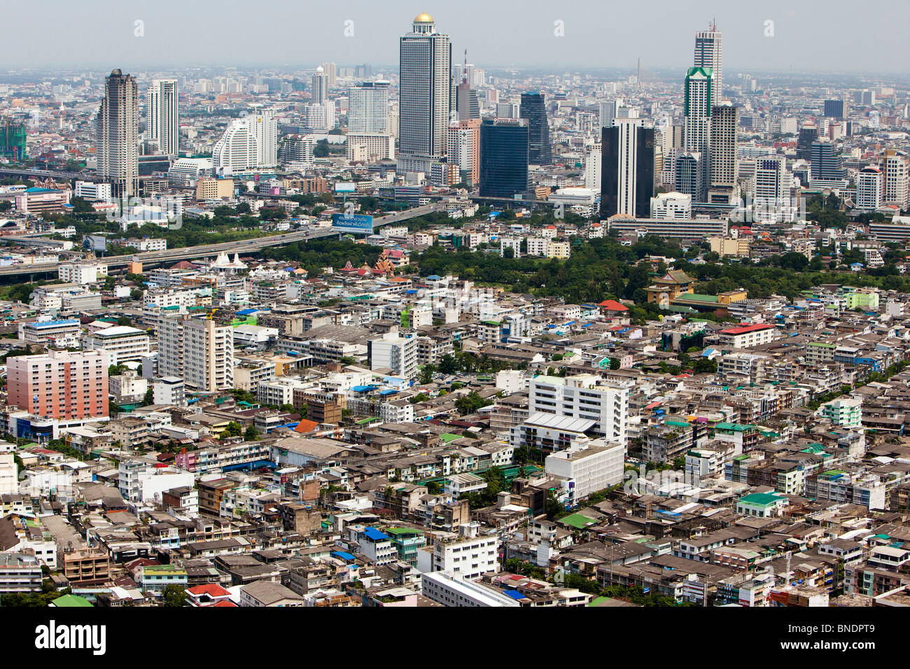 Aerial view of Bangkok Cityscape, Thailand Stock Photo - Alamy