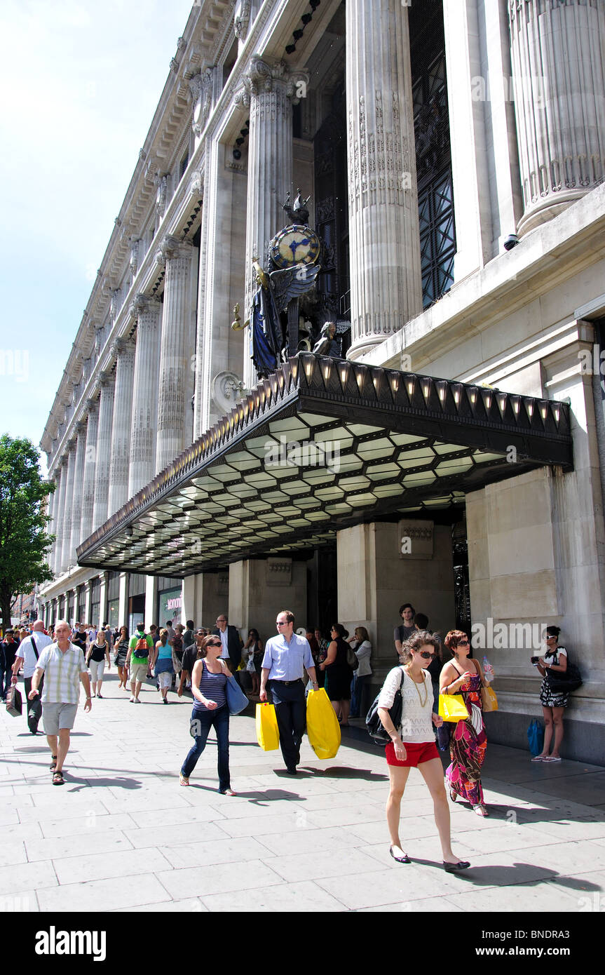 Selfridges Department Store, Oxford Street, City of Westminster, London, England, United Kingdom Stock Photo