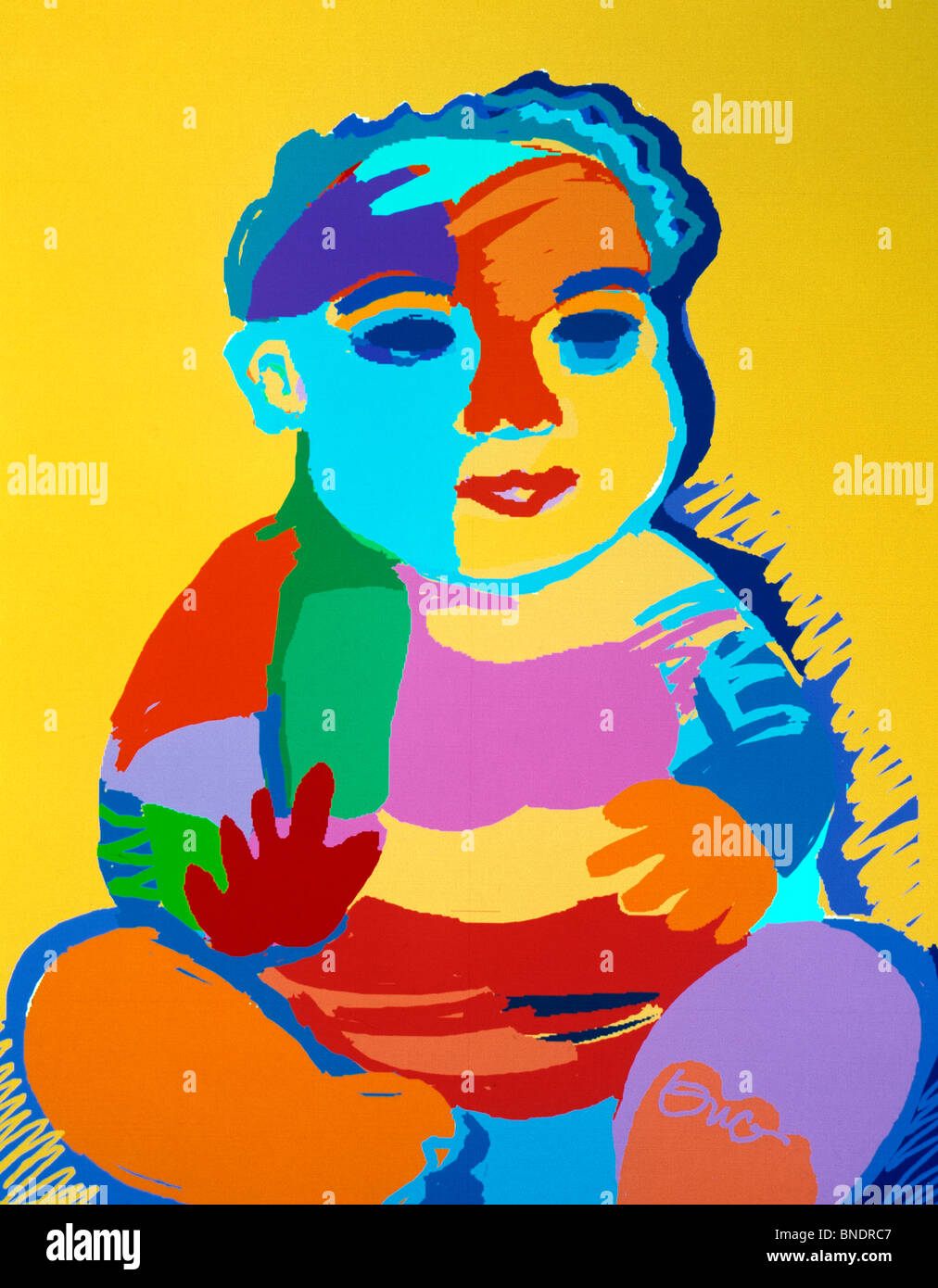 Hispanic Baby Diana Ong (b.1940 Chinese-American) Computer Graphics ...