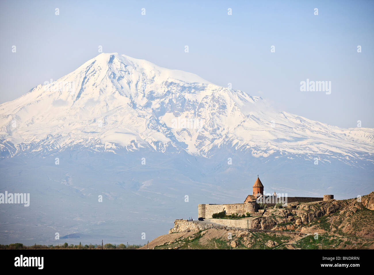Khor Virap monastery near Mount Ararat, Armenia Stock Photo