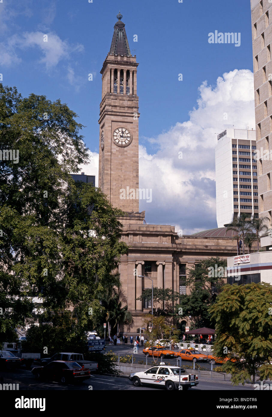 Clock Tower of City hall, City centre, Brisbane, Queensland, Australia