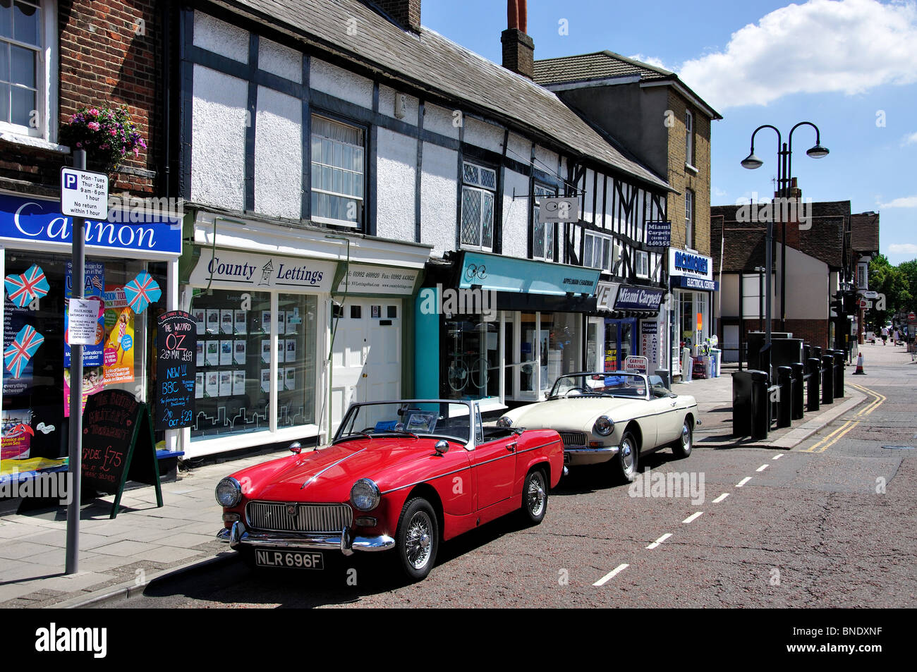 High street hoddesdon hertfordshire england hires stock photography