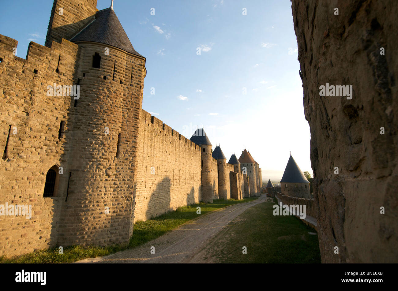 The castle of Carcassonne. Aude.France Stock Photo