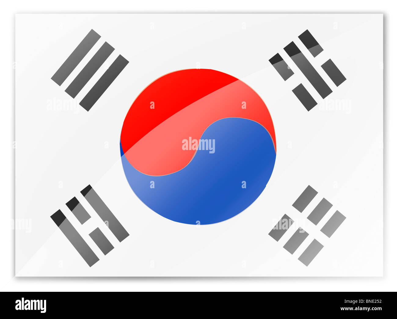 South Korea flag Stock Photo Alamy