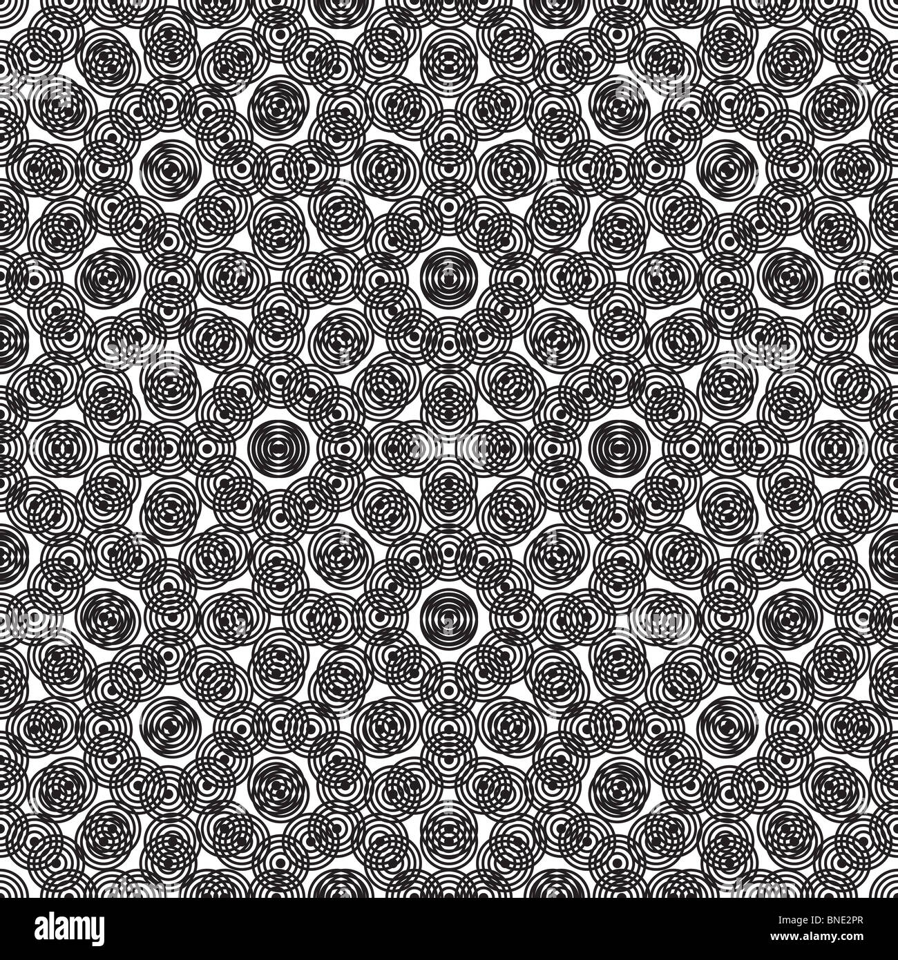 Abstract black and white circular background pattern illustrated Stock ...