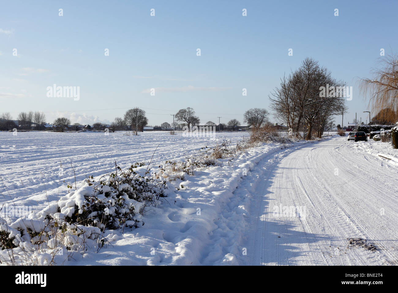 Snow, Selby, North Yorkshire, anuary 2010 Stock Photo Alamy