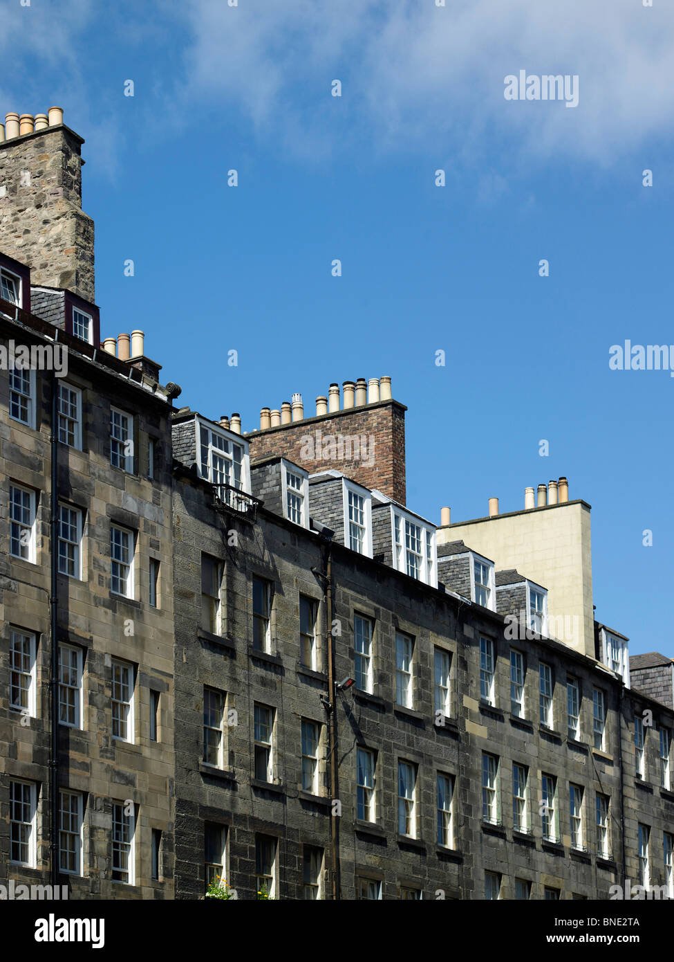 Edinburgh old town historic architecture, at the top of High Street ,Edinburgh Scotland Stock Photo