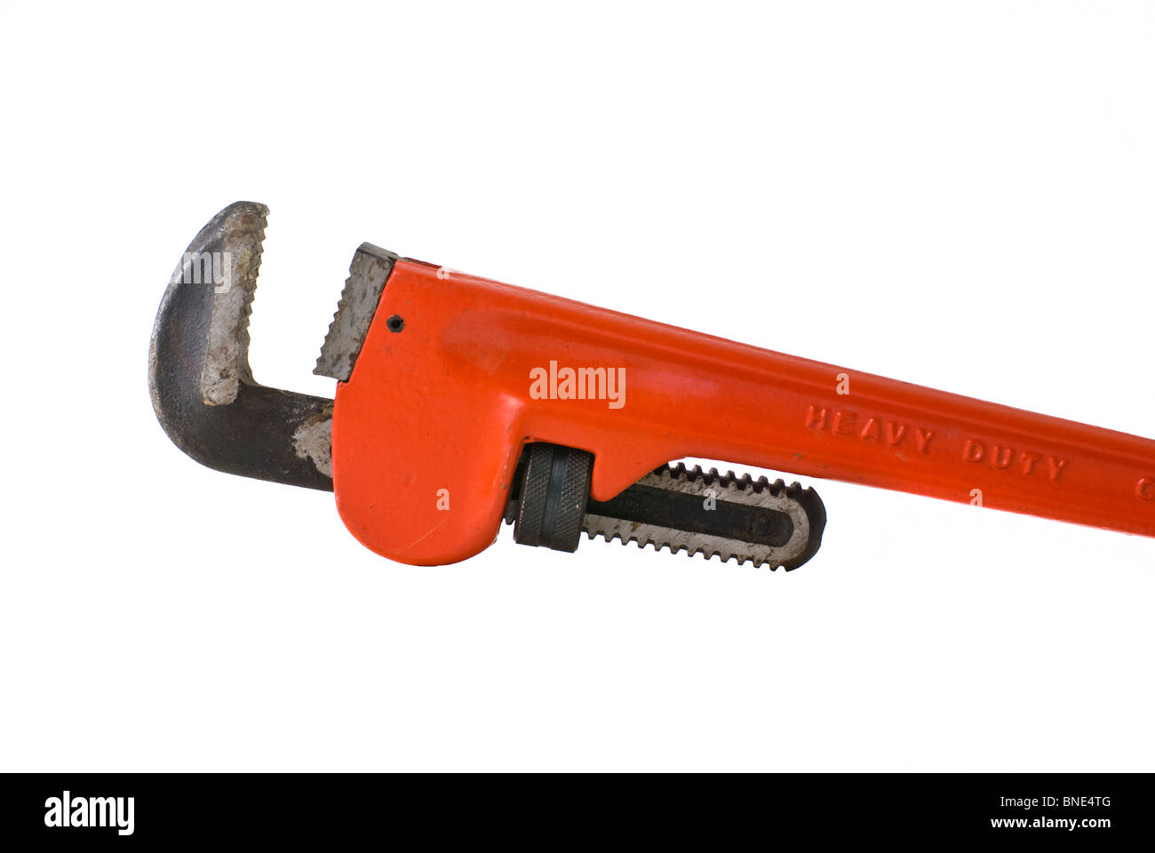 A pipe, stillson or monkey wrench Stock Photo