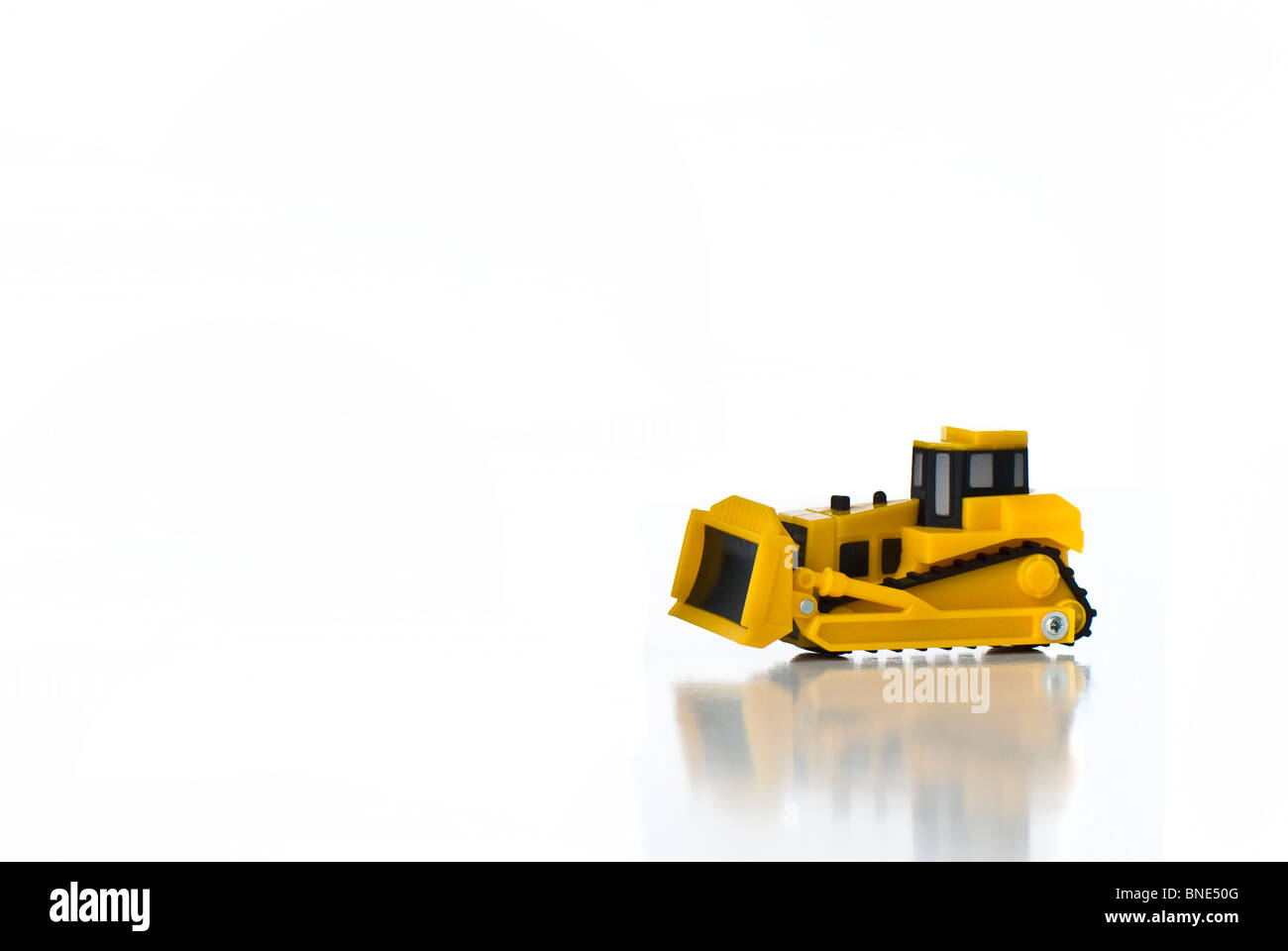 A model bulldozer Stock Photo