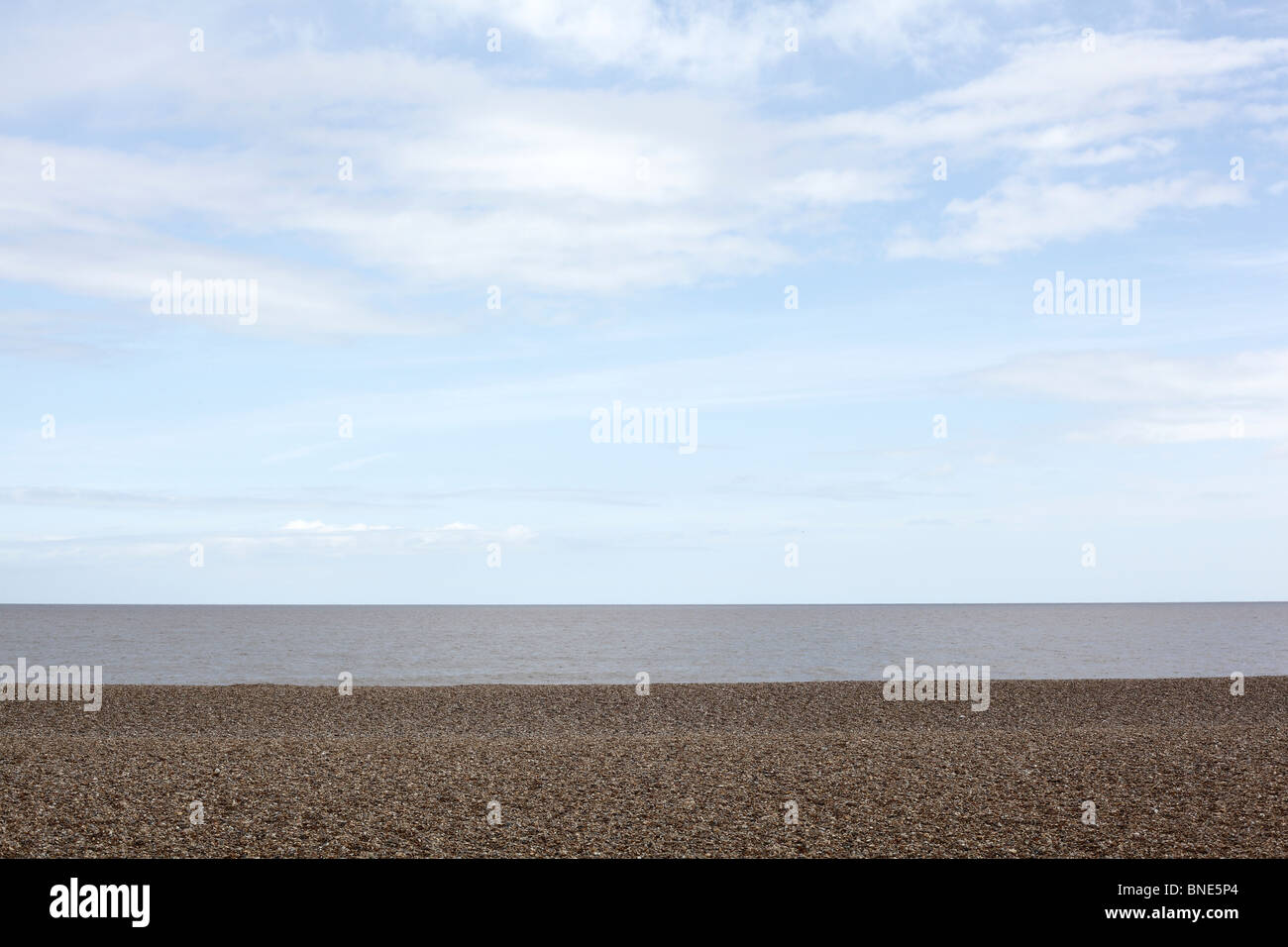 The beach at Aldeburgh, Suffolk coast, UK, May 2010 Stock Photo