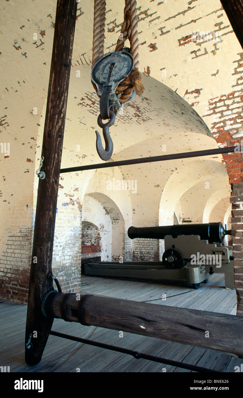 USA, Georgia, Savannah, Fort Pulaski National Monument Stock Photo