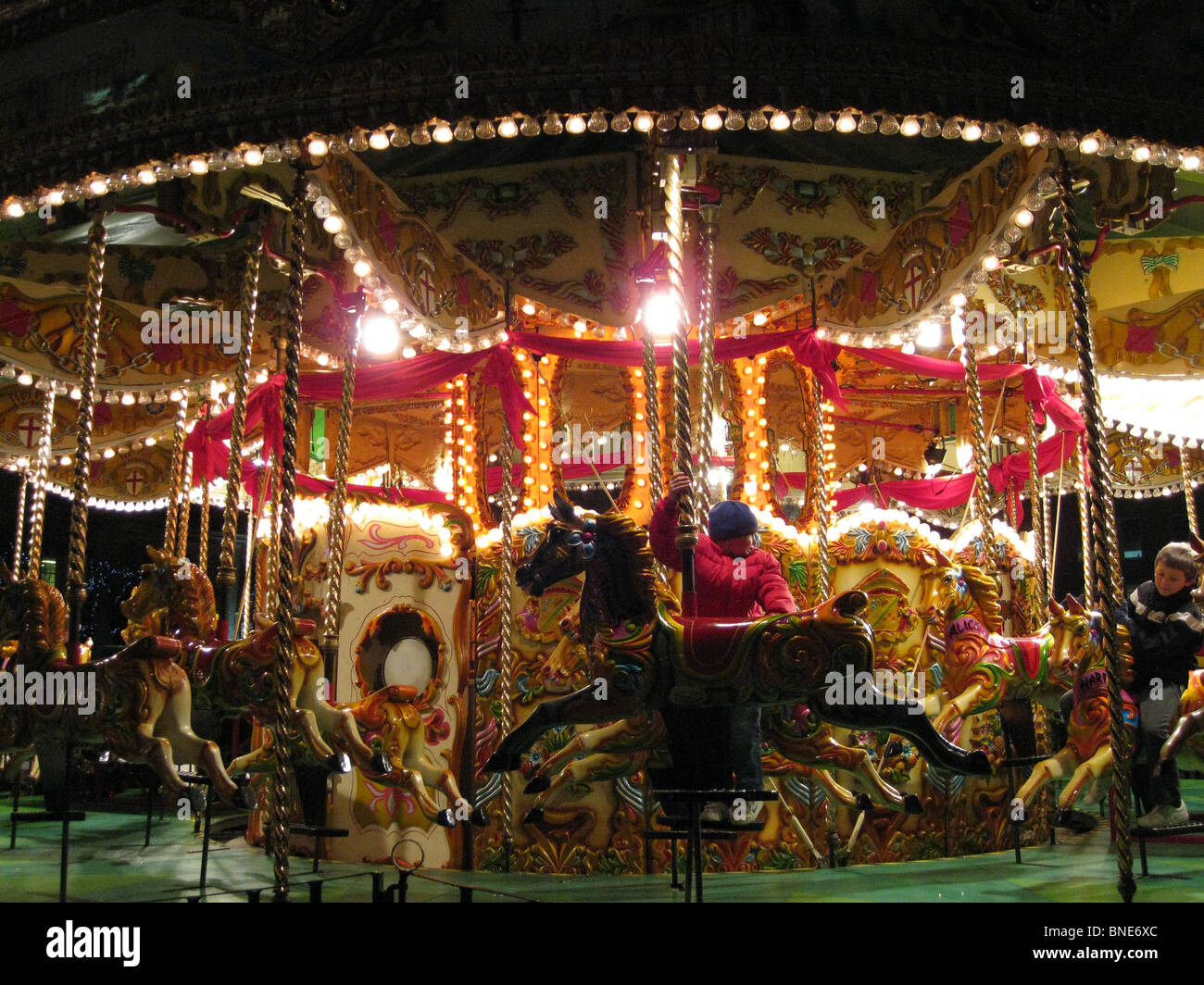 Birmingham christmas market carousel hi-res stock photography and ...