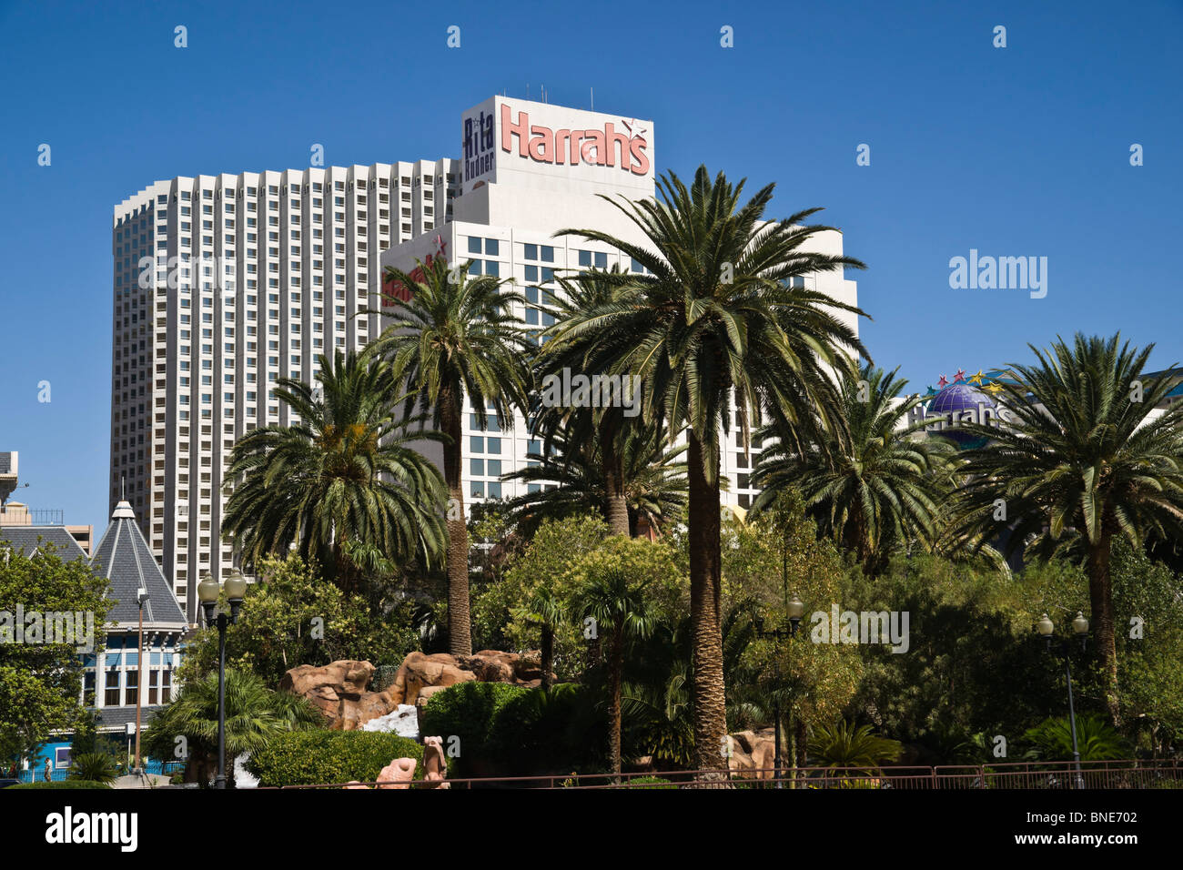 Harrah's Hotel and Casino Las Vegas strip Stock Photo