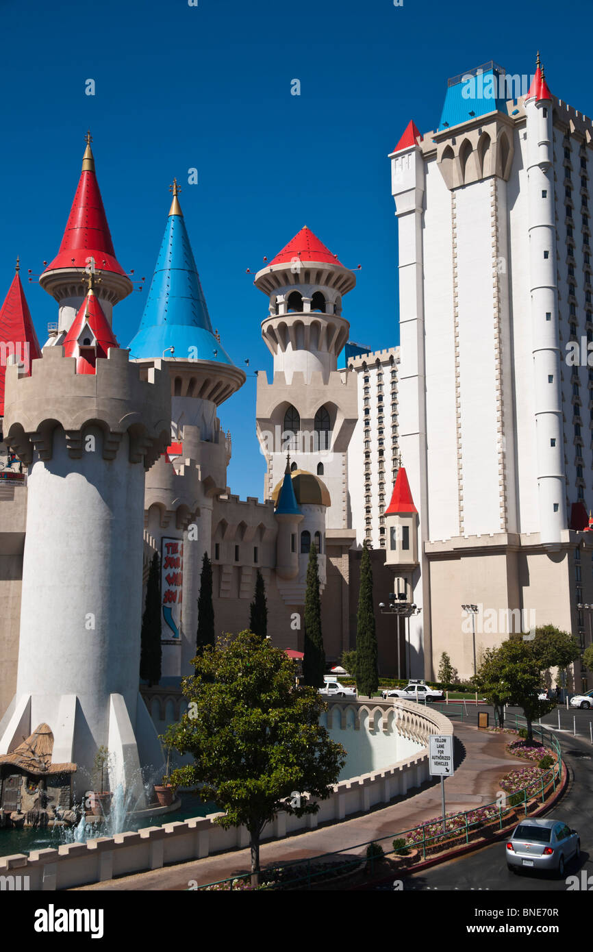 Excalibur Hotel and casino resort, Las Vegas Stock Photo