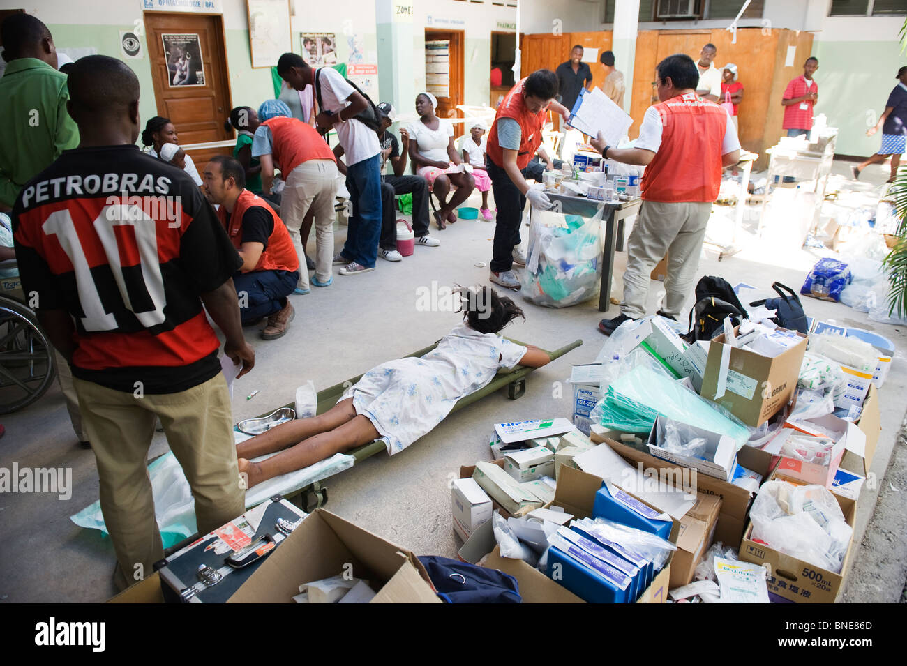 Medical aid and treatment, Hospital, Port au Prince, Haiti, Caribean