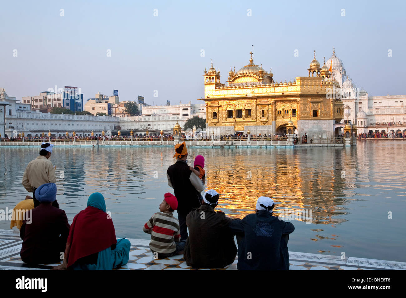 Sikh family at Golden Temple