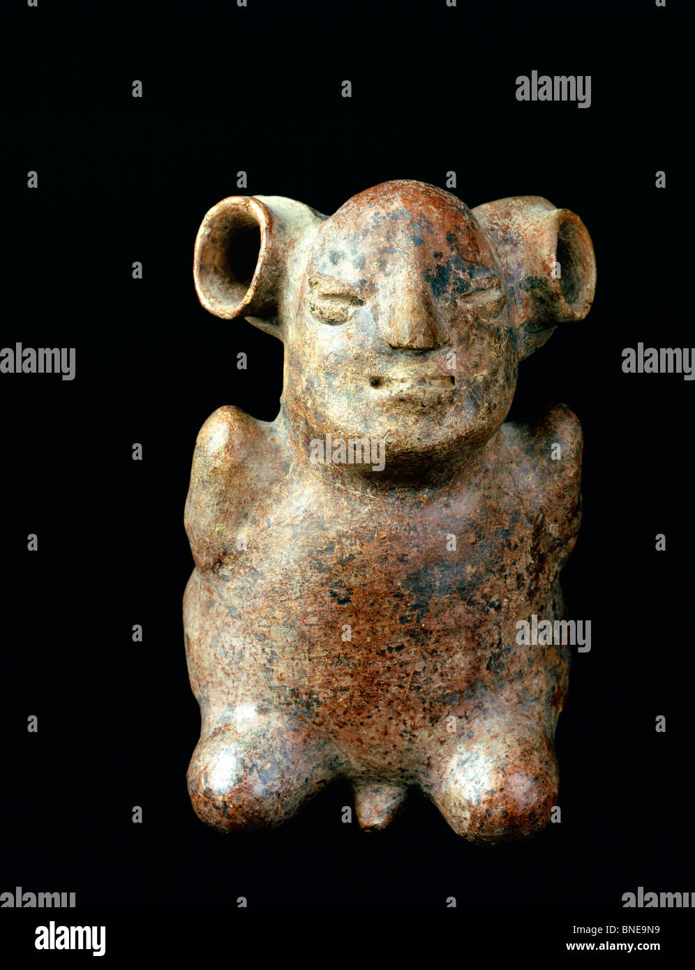 Bound prisoner spout vessel from Early Moche  Peru  USA  Florida  Jacksonville  The Museum of Contemporary Art  Pre-Columbia Stock Photo