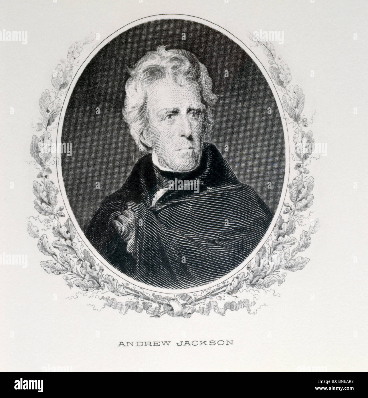 Andrew Jackson, seventh President of United States, engraving, American History Stock Photo