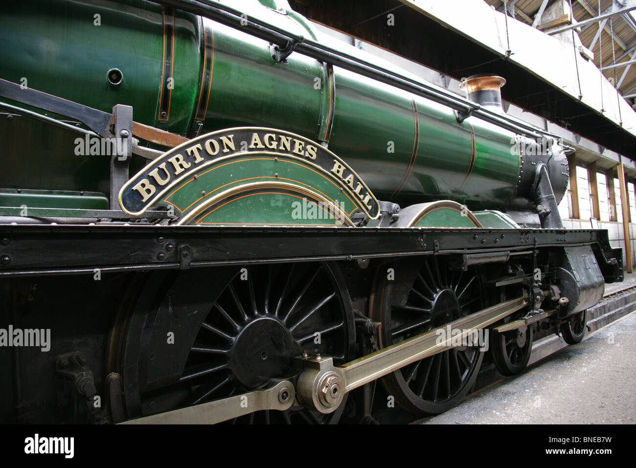Great Western Railway GWR 6998 'Burton Agnes' Locomotive, Didcot Railway Centre and Museum, Didcot, Oxfordshire. Stock Photo